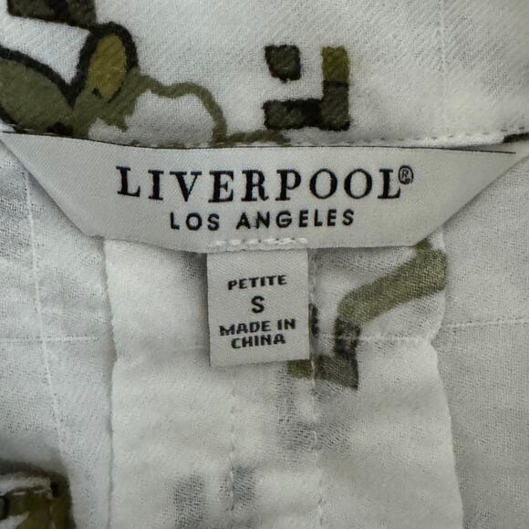 LIVERPOOL Dolman Popover Blouse Curved Hem Floral Geometric NWT Petite Small - Picture 9 of 11
